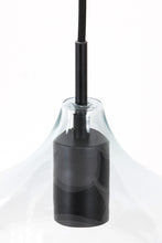Afbeelding in Gallery-weergave laden, Hanging lamp 20x21,5 cm RAKEL matt black+clear
