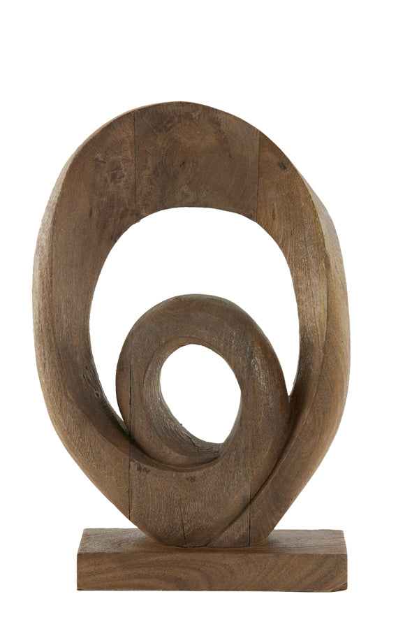 Ornament 30x9x46 cm RANDA wood matt brown