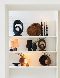 Ornament 40x14x60 cm RANDA wood matt black