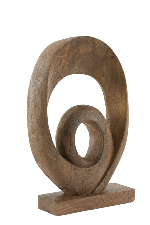 Ornament 30x9x46 cm RANDA wood matt brown