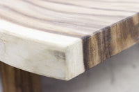 Rechthoekig tafelblad - 280x80-100x6 - Naturel - Munggur