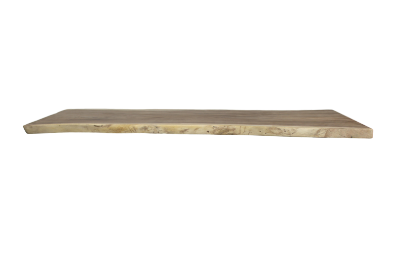 Rechthoekig tafelblad - 325x100-130x8 - Naturel - Munggur