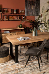 Rechthoekig tafelblad Portland - 240x100x5 - Naturel - Mangohout