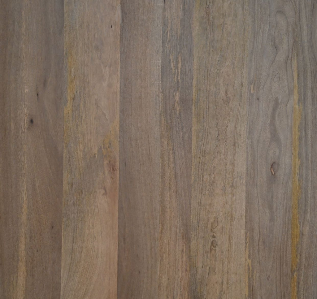 Rechthoekige eettafel - 200x100x76 - Naturel/zwart - Mangohout/metaal