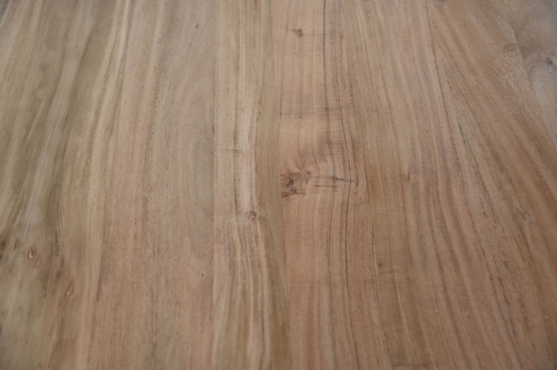 Rechthoekige tafel Soho luxe - 240x100x76 - Naturel/zwart - Acacia/metaal