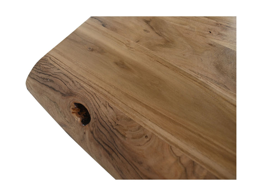 Rechthoekige tafel Soho luxe - 240x100x76 - Naturel/zwart - Acacia/metaal