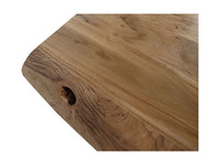 Rechthoekige tafel Soho luxe - 240x100x76 - Naturel/zwart - Acacia/metaal