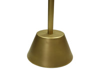 Ronde bijzettafel - ø40x55 - Wit/goud - Marmer/metaal