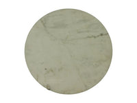 Ronde bijzettafel - ø40x55 - Wit/goud - Marmer/metaal