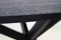 Ronde eettafel Melbourne - ø120x76 - Zwart - Mangohout/ijzer