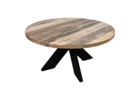 Ronde salontafel - mangohout/ijzer