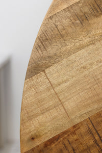 Ronde salontafel - mangohout/ijzer