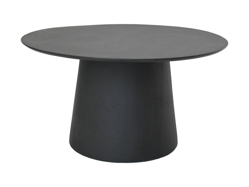 Ronden eettafel Drum - 120x120x77 - zwart - Mangohout