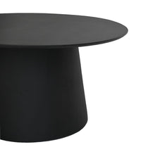 Ronden eettafel Drum - 120x120x77 - zwart - Mangohout