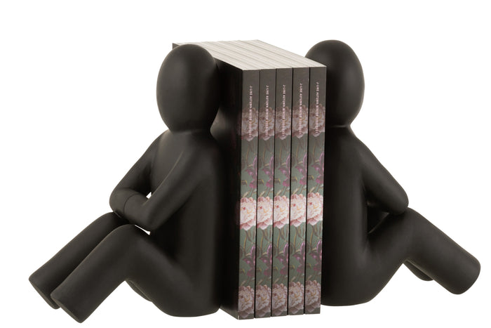 Set 2 Bookend P'tit Maurice Poly Black