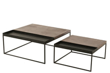 Afbeelding in Gallery-weergave laden, Set Of 2 Coffee Table Metal Bronze/Black
