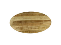 Salontafel Bern swiss edge - 130x80x42.5 - Naturel/zwart - Mangohout/metaal