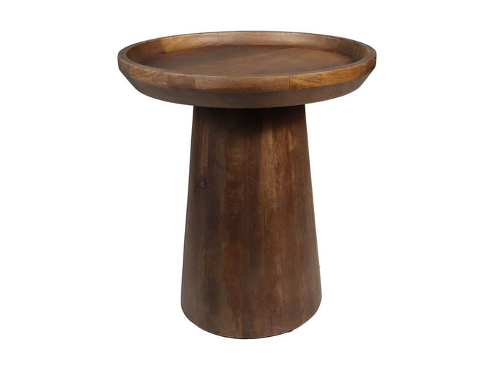 Salontafel Drum - 45x45x50 - Matt bruin - Mangohout