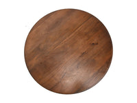 HSM Collection-Ronde Salontafel Pillar-80x80x35-Bruin-Mango