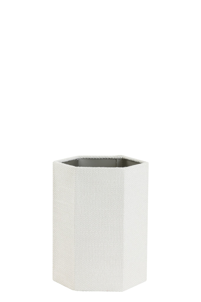 Kap hexagon 20-20-26 cm SAVERNU crème
