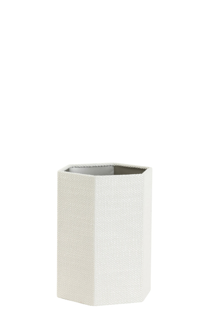 Kap hexagon 20-20-26 cm SAVERNU crème