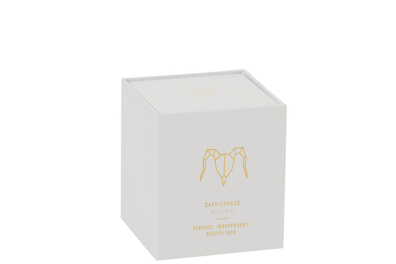 Scented Candle Astro  Capricornus White-50H