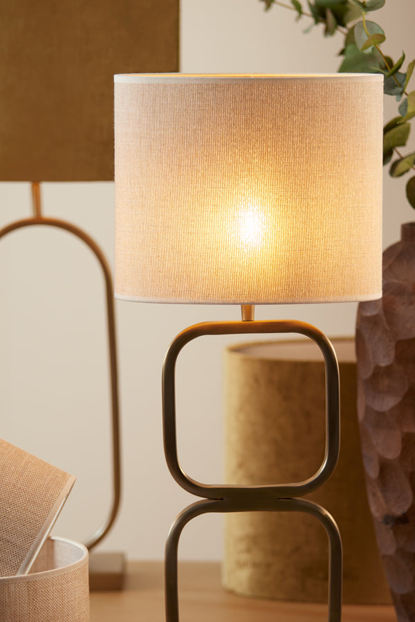 Shade cylinder 30-30-21 cm BRESKA pearl white
