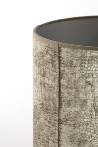 Shade cylinder 30-30-21 cm CHELSEA velours silver