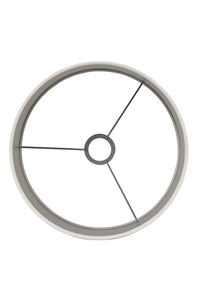 Shade cylinder 30-30-21 cm VELOURS off white
