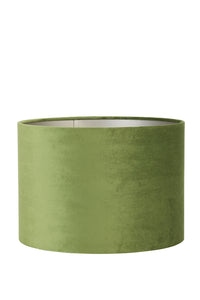 Shade cylinder 30-30-21 cm VELOURS olive green