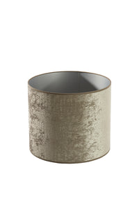 Shade cylinder 35-35-30 cm CHELSEA velours silver