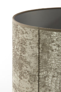 Shade cylinder 35-35-30 cm CHELSEA velours silver