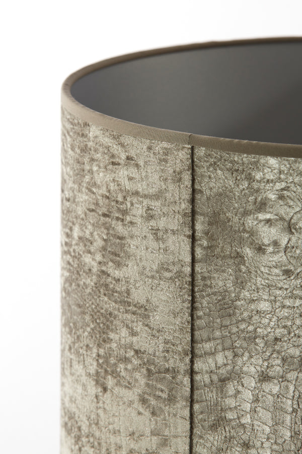 Shade cylinder 35-35-30 cm CHELSEA velours silver