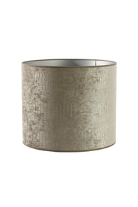 Shade cylinder 40-40-35 cm CHELSEA velours silver