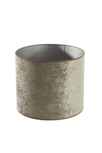 Shade cylinder 40-40-35 cm CHELSEA velours silver