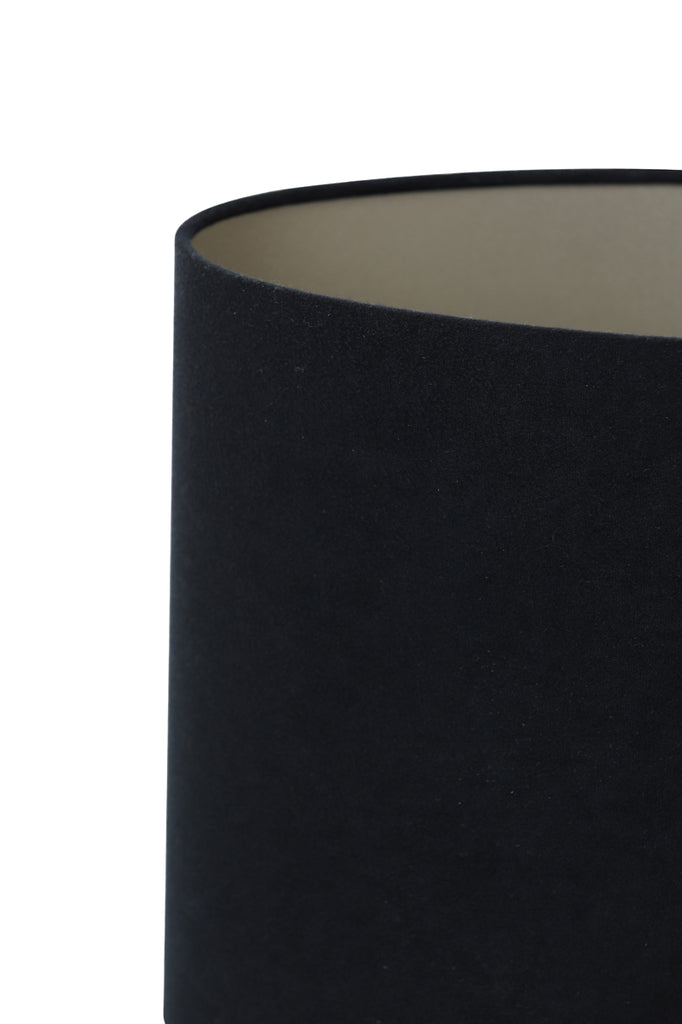 Shade oval straight slim 30-15-25 cm VELOURS black-taupe