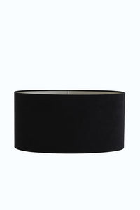 Shade oval straight slim 38-17,5-19 cm VELOURS black-taupe