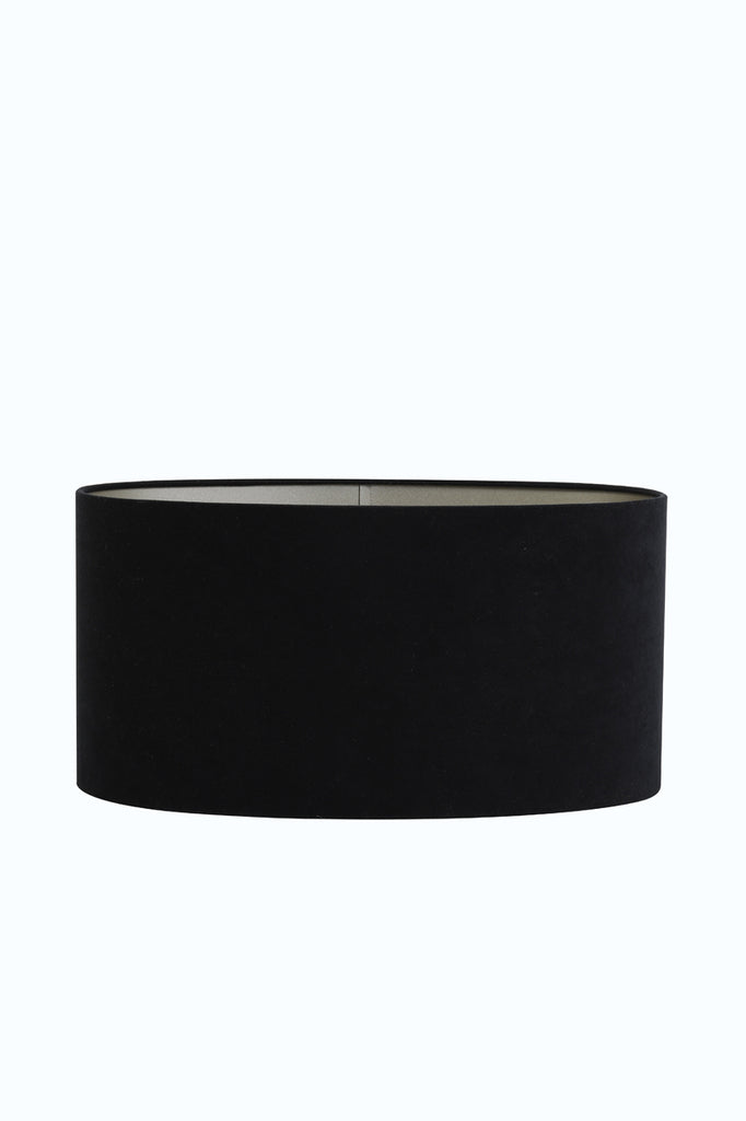 Shade oval straight slim 38-17,5-19 cm VELOURS black-taupe