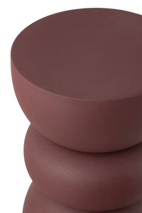 Side Table Lise Iron Maroon