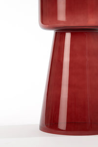Side table 30x50 cm DAKWA glass burgundy