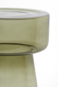 Side table 30x50 cm DAKWA glass grey green