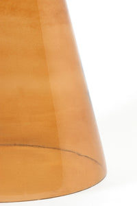 Side table 37x44 cm DAKWA glass ocher yellow