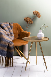 Side table 51x60 cm ENVIRA antique gold