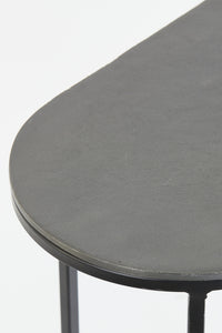Side table S/2 max 53x26x53 cm BOCOV antique lead-black