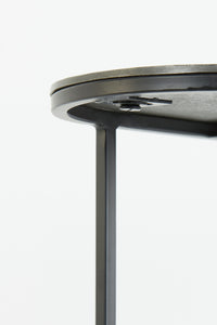 Side table S/2 max 53x26x53 cm BOCOV antique lead-black