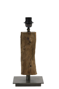Lamp base 18x18x30-40 cm SIJI natural brown