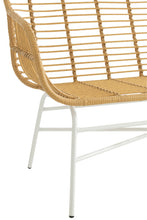 Afbeelding in Gallery-weergave laden, Sitting Bench Celeste Outdoors Met/Rattan Natural/White
