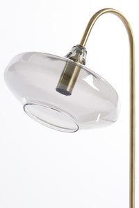 Tafellamp E14 31x22x50 cm SOLNA antiek brons+smoke glas