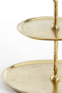 Stand 2 layer 30,5x27,5x31 cm TRESA gold