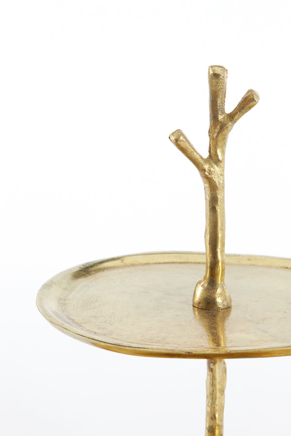 Stand 2 layer 30,5x27,5x31 cm TRESA gold